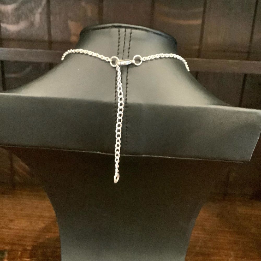 Best Friends Silver tone Necklace euc - Picture 4 of 4